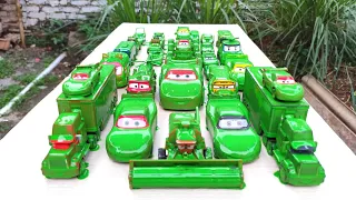 Clean up muddy minicar & disney pixar car convoys! Play in the garden