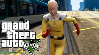 SAITAMA ES EL HEROE MAS FUERTE DE GTA 5 | GTA 5 MOD ONE PUNCH MAN