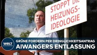 NACH REDE AUF DEMO GEGEN HEIZGESETZ: Grüne fordern die Entlassung von Freie-Wähler-Chef Aiwagner