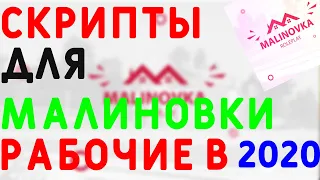 СКРИПТЫ ДЛЯ МАЛИНОВКИ РП РАБОЧИЕ В 2020 ГОДУ НЕ ПОФИКСИЛИ