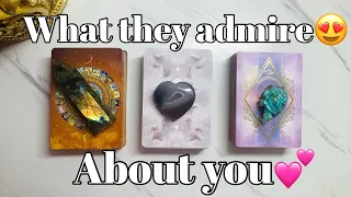 What do They Admire About You?😍🥹🥰💐Pick a Card love tarot reading✨