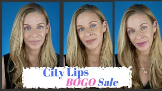 City Lips Bogo Sale | City Lips Swatches | City Beauty | Mature Beauty | Lip Plumpers