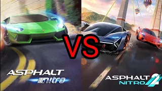 Asphalt Nitro vs Asphalt Nitro 2 comparison