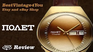 Hands-on video Review of Poljot Stadion Fabulous Mint Soviet Dress Watch From 70s