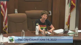 June 14, 2022 Ojai City Council Meeting