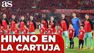 ASÍ SONÓ el HIMNO de ESPAÑA en el ATHLETIC VS MALLORCA Final Copa Rey.