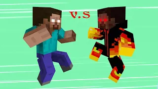 Monster School vs Bad Guys : Hidden Boss 1 - Epic Fight Minecraft Animation