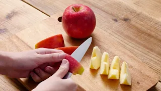 [How to peel apples] Autumn taste ♪ Peel beautifully with a beautiful knife! ｜ macaroni