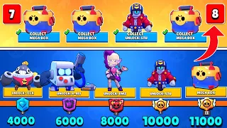 BOX OPENING of the WHOLE TROPHY ROAD! 0 to 11,000 TROPHIES NONSTOP FINALE! Brawl Stars