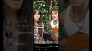 Live Instagram Shawn Mendes with Camila Singing Lost in Japan