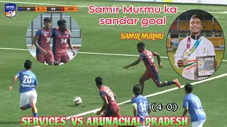 Samir Murmu ka sandar goal Santosh TrophyArunachal Pradesh🆚services goals Highlights#Samirmurmu