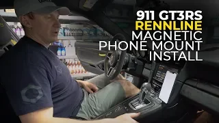 911 GT3RS: Rennline Magnetic Cell Phone Mount Install
