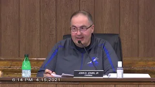 Joint General Government Subcommittee/Town Council Meeting: Budgets  - April 15, 2021.