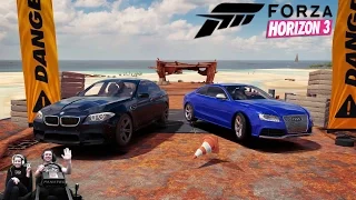 AUDI vs BMW Стрим Forza Horizon 3 на руле Fanatec CSL Elite Wheel