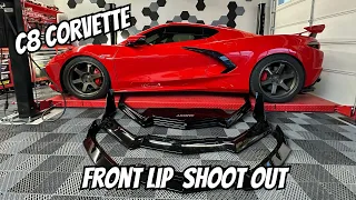 Front lips for the C8 Corvette! Tested and installed!