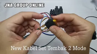 New Kabel Set Lampu Tembak / Sorot / Tambahan - Sistem Led 2 Mode dgn Switch On Off