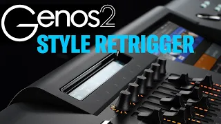 Genos 2: «Live Control» Endlosräder  belegen und die Funktion «Style Retrigger» verwenden