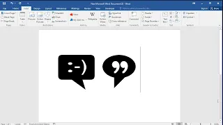 How to insert chat symbols in word