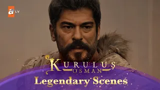 Kurulus Osman Urdu | Legendary Scenes - 305 | Osman Sahab Sultan ki hifazat karte hue!