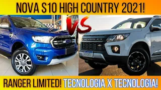 S10 High Country 2021 ou Ranger Limited 2021? Tecnologias de sobra! 7 tópicos e 73 itens! Brutas D+