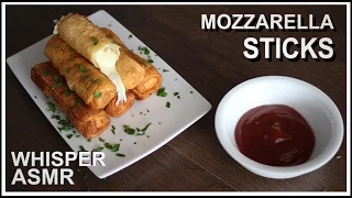 Fried Mozzarella Sticks - Whispering ASMR cooking recipe