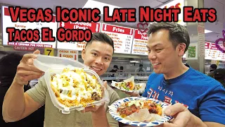 Best Inexpensive Late Night Eats in Vegas! The Iconic Tacos El Gordo