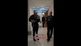 Cops Surround U.S. Marine at Broward County Courthouse — Never Back Down #police #court #trump