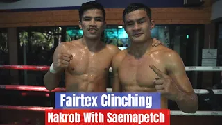 Elite level Muay Thai Clinching: Nakrob With Saemapetch