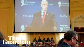 January 6 Capitol insurrection: day three of hearing with focus on MIke Pence – watch live