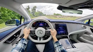 2023 Mercedes AMG EQE Sedan | POV Walkaround and Test Drive ASMR