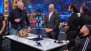 🥰Brock Lesnar & Roman Reigns Contract Signing For WrestleMania Segment - WWE SmackDown 25 Feb. 2022👈