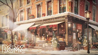 Snow Jazz Ambience: Coffee Shop Ambience with Relaxing Smooth Jazz Music and Snow Falling