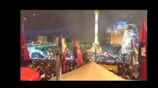 Новый 2014  Евромайдан  Гимн Украины  Рекорд