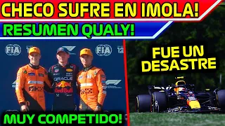 CHECO con EL PEOR RED BULL!! QUALY ESPECTACULAR!! POLE DE MAX!!  GP IMOLA 2024 F1