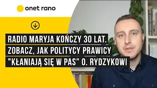 Radio Maryja kończy 30 lat. Zobacz, jak politycy prawicy "kłaniają się w pas" o. Rydzykowi