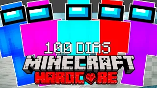 I SURVIVED 100 days in the AMONG US SHIP in Minecraft HARDCORE and this is what happened...