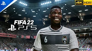 FIFA 22 | Juventus vs Barcelona ft. Pogba, Lewandowski | PS5 Gameplay 4K
