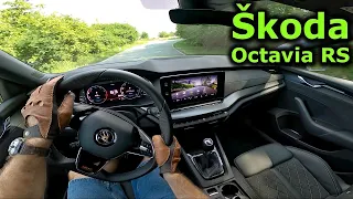 2022 Škoda Octavia RS Combi 2.0 TSI 6MT | POV test drive