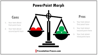 Animated Graphic using PowerPoint Morph (Balance diagram)