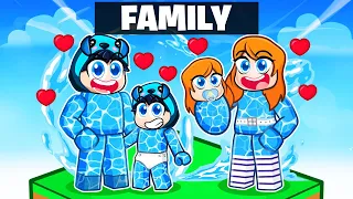 Having A ELEMENTAL FAMILY in Roblox! With Crazy Fan Girl!