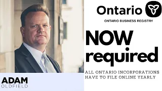 Ontario Incorporations - you HAVE to do this!