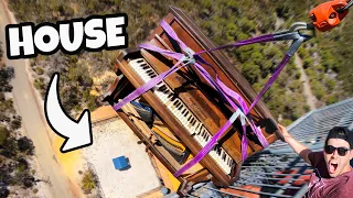 Piano Vs. House from 45m (GONE WRONG)