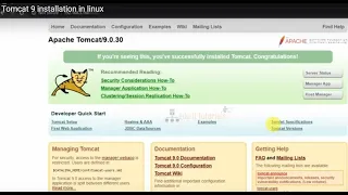 Linux Tutorial | Tomcat9 installation in linux | How to install and Configure Apache Tomcat in Linux