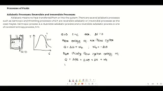 Processes of Fluids: Isentropic