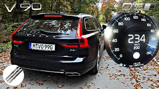 VOLVO V90 AWD D5 235HP 0-234 km/h ACCELERATION ! 🏁