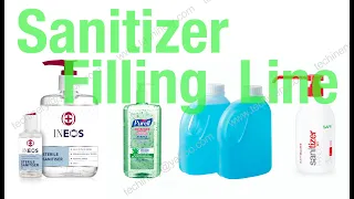 Hand sanitizer filling line