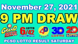 [SUMMARY] PCSO 9:00 PM Lotto Draw – November 27, 2021