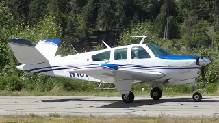 Beechcraft V35B Bonanza Takeoff