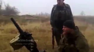 Ополченцы ДНР бьют из АГС по позициям АТО   Militias fired from the AGS