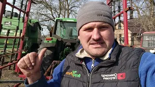 JohnDeere 6610 + пружинна борона 9м. 40га. за 7годин, в тракторі тільки Ги Ги Ги....